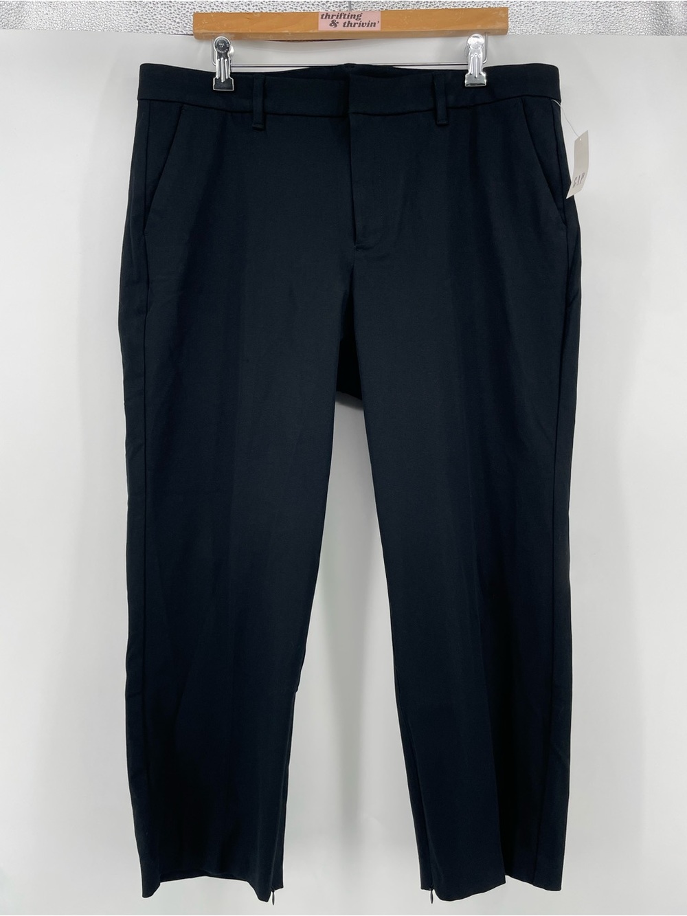 NEW GAP Women’s Dress Pants Trousers Black Crop 16 Petite